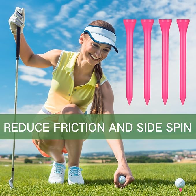 Mudder 600 Pack Golf Tees Bulk Wooden Golf Tees Multicolor Wood for Men Balls Accessories