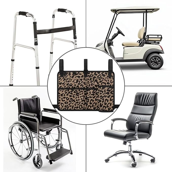 Golf Cart Rear Seat Organizer Storage Bag Large Capacity Golf Cart Accessory for Club Car, Wheelchair and Walker