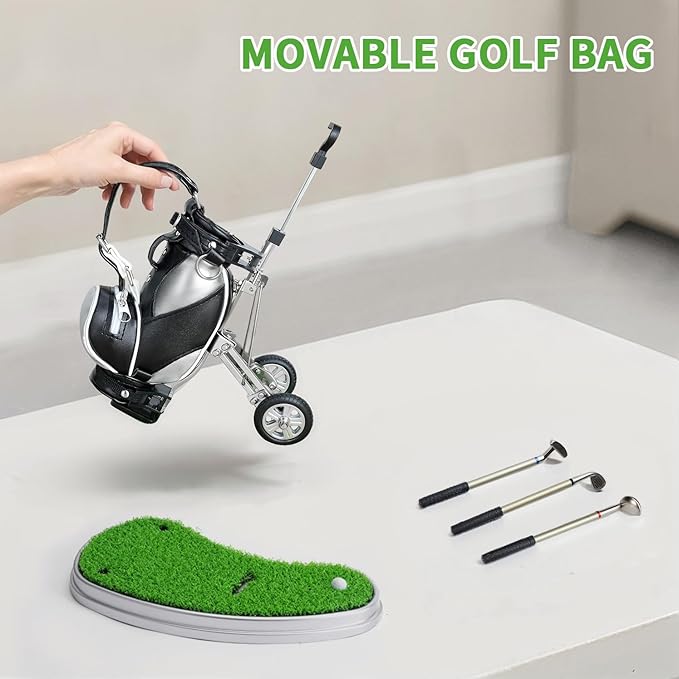 10L0L Golf Pen Holder Golf Club Pens Gift Set Race Souvenirs Unique Gifts for Golfer Fans Coworker Boss, Funny Home Office Decor Gadgets