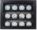 Golf Ball Shadowbox Display Case | 12 Ball & 25 Ball Options | Glass Front Door
