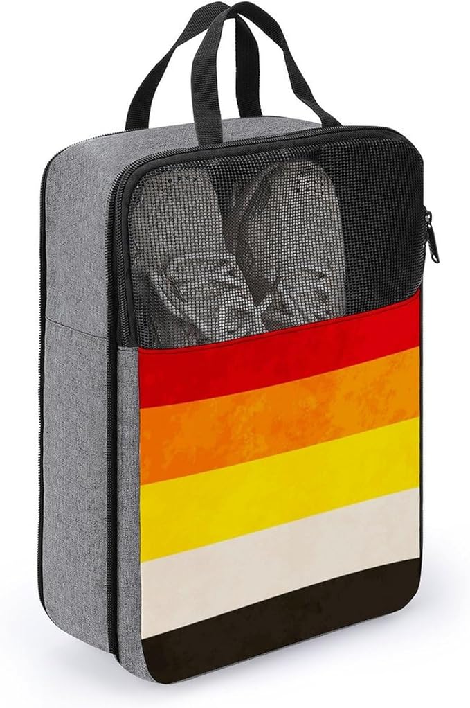 Travel Suitcase Shoe Organizer Bag, Portable Travel Shoe Packing Bag Lithsexual Pride Flag Sneaker Bags for Gym, 1-Pack