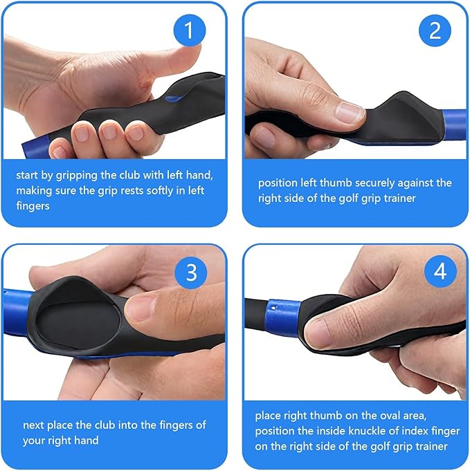 3 Pack Golf Grip Trainer,Golf Training Aid, Golf Grip Kit, Golf Club Grips, Grip Trainer Golf Club,Training Correct Hand Position and Arm Posture