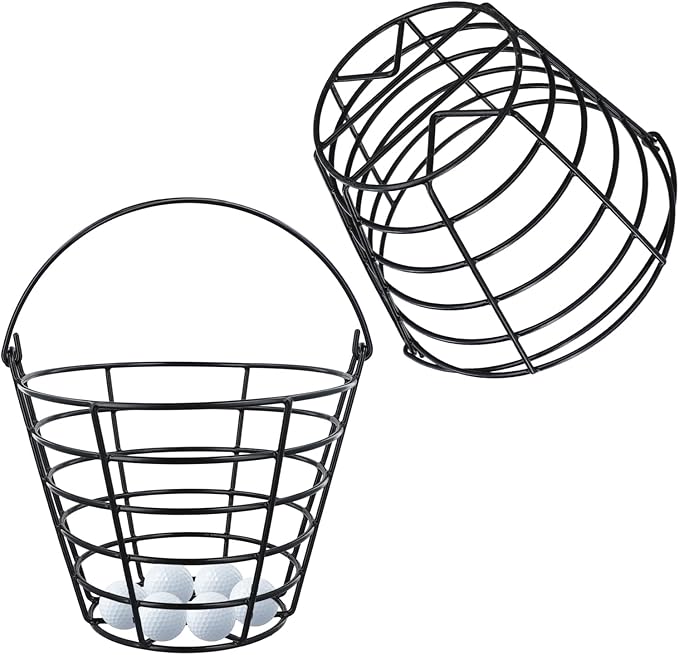 Roykaw Golf Ball Basket Bucket Container for 50 Balls,with Handle,Built to Last/Easy to Organize