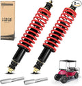 10L0L Heavy Duty Coil Springs Front/Rear Shock Absorber Kit for EZGO TXT, Medalist 1994-up Gas or Electric Golf Cart, OEM# 70928-G01 70630-G01 76418-G01 (Red)