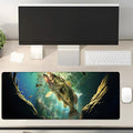 Fishing Gaming Mouse Pad Gifts 31.5" x 11.8", Non-Slip Rubber Base MousePads for Computers Laptop School Office Home Accessories Decor, Mouse Pad, Keyboard Desk Mat