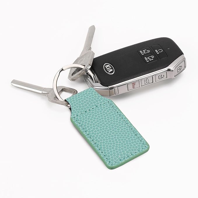 LaserGram Rectangle Keychain, Coat of Arms Germany, Personalized Engraving Included (Basketball Teal)