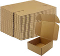 7x7x3 Inches Shipping Boxes Set of 25，Brown Cardboard Boxes Recyclable Corrugated Mailers for Small Business, E-commerce, Gift Packaging Storage Boxes Products Box Self-Locking Folding Boxes