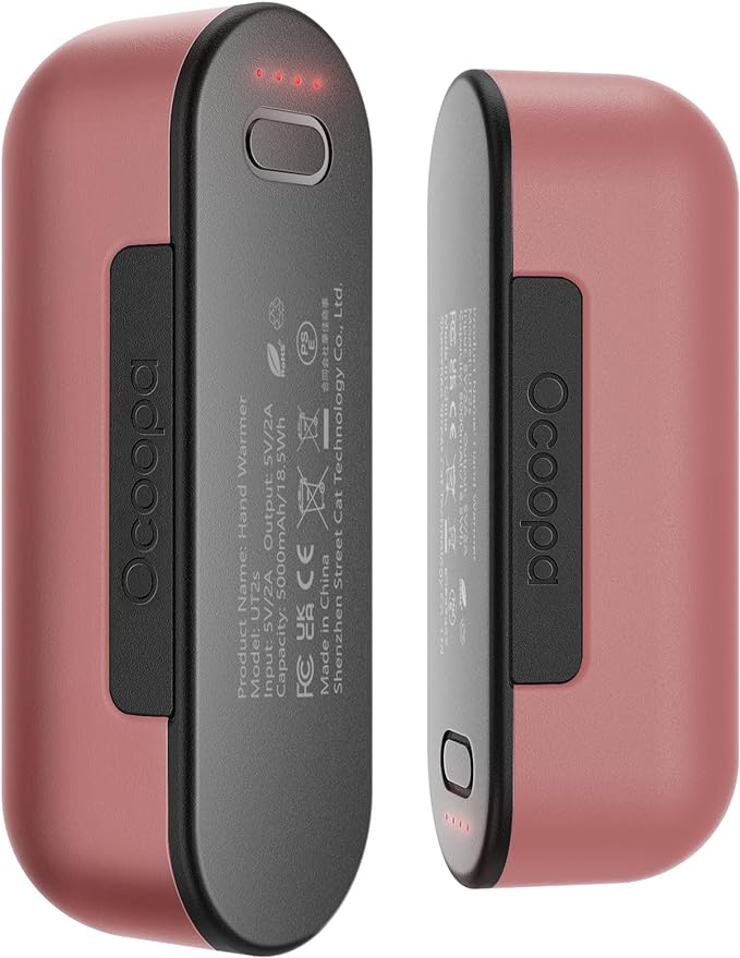 OCOOPA Hand Warmers Rechargeable 2 Pack, Magnetic Electric Handwarmer, 16 Hrs Warmth 4 Levels Heat Up to 145℉, USB-C Portable Charger 10000mAh, Raynauds, Golf, Tech Gifts for Men, Union UT2s(MagTwins)
