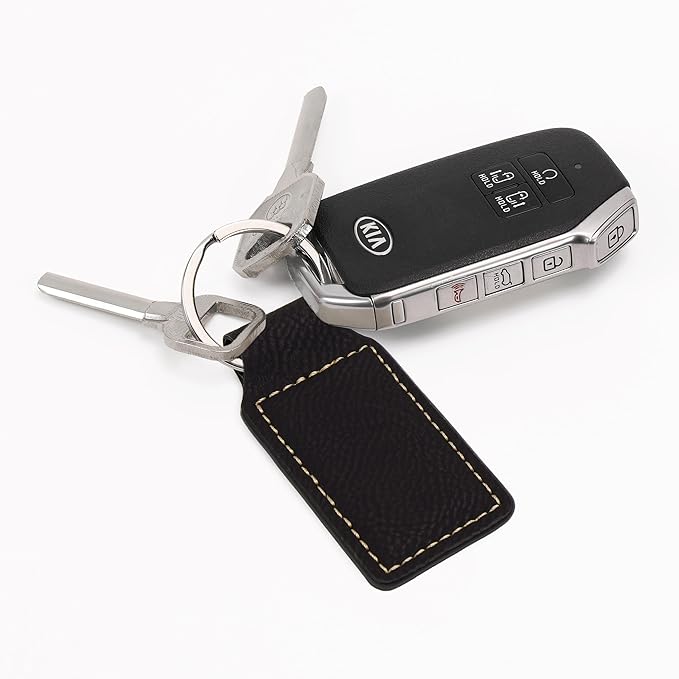 LaserGram Rectangle Keychain, Golfer Golfing, Personalized Engraving Included