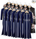 Garment Bags for Hanging Clothes 24'' x 55'' (Set of 12) Coat Covers for Closet Foldable Washable Dress Bags for Hanging Clothes for Long Dress Dance Costumes Suits Gowns Coats