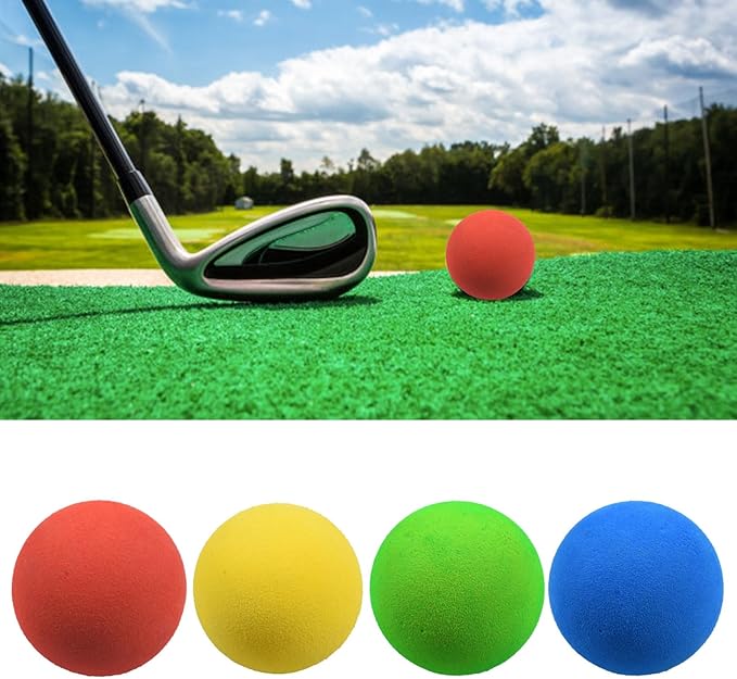 Golf Balls,Sponge Practice Golf Balls,Soft Colorful Golf Training Balls Garden Golf Balls for Indoor,Outdoor,Golf Practice
