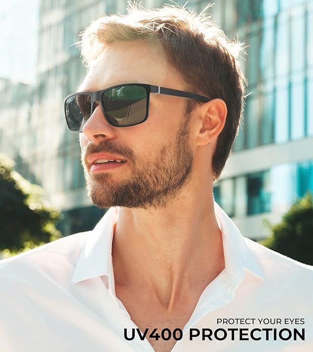 KALIYADI Polarized Sunglasses for Men and Women, Mens Sun Glasses with UV Protection for Driving Fishing Golf (3 Packs)