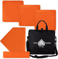 Champion Sports Baseball/Softball Throw Down Base Sets – Durable Indoor/Outdoor Training Bases – Sets of 4 or 5 in Orange or White