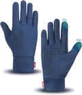Aegend Lightweight Winter Gloves for Men Women, Warm Running Gloves Touchscreen Thermal Glove Liners for Cold Weather Driving, Cycling & Hiking, Non-Slip, Elastic Cuff, Stretchy, Durable