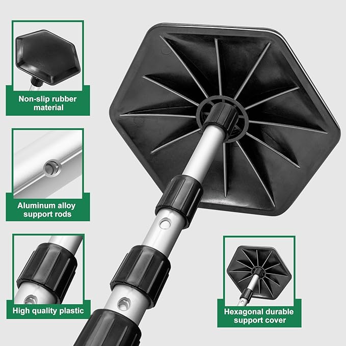 montela golf Travel Bag Support Pole, Golf Support System Adjustable Travel Golf Bag Support Rod Still Arm Golf Glub Protector for Travel Bag Golf Club Bag Accessories