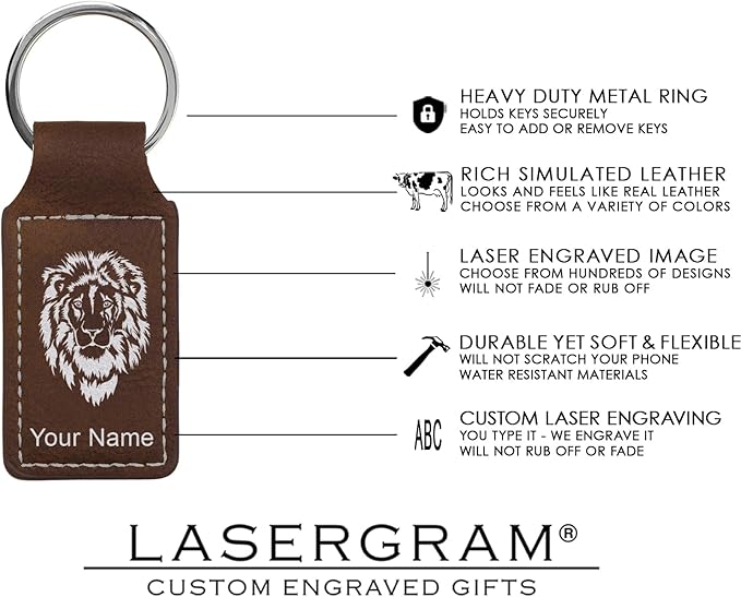LaserGram Rectangle Keychain, Golfer Golfing, Personalized Engraving Included