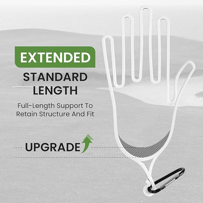 FINGER TEN Golf Gloves Stretcher Holder Hanger Keeper Dryer Shaper Tool Accessories Durable Glove Support Frame Guardian Hook to Bag Gifts for Men Women Golfer