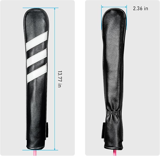 Golf Club Head Covers - 4pcs or 1pc Golf Accessories Club Covers Set for Woods and Driver Fairway Hybrids with Interchangeable Tags
