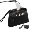 MOSTY Golf Club & Ball Cleaner Bag,Durable Golf Club Cleaning Kit and Ball Washer Pouch,Club Cleaner for Golf Bag, Golf Gifts for Men Women Golfers Him Unique, Essential Golf Accessories