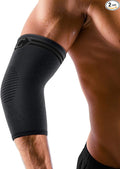 CAMBIVO 2 Pack Elbow Brace for Tendonitis, Tennis Elbow Compression Support Sleeve for Golfers Elbow Pain Relief, Arthritis, Bursitis, Workout, Weightlifting (Black, X-Small)