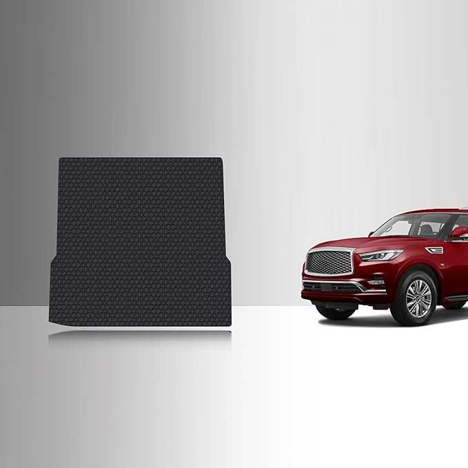 TOUGHPRO Cargo/Trunk Mats Accessories for Infiniti QX80 All Weather Heavy Duty (Made in USA) Black Rubber 2014 2015 2016 2017 2018 2019 2020 2021 2022 2023 2024