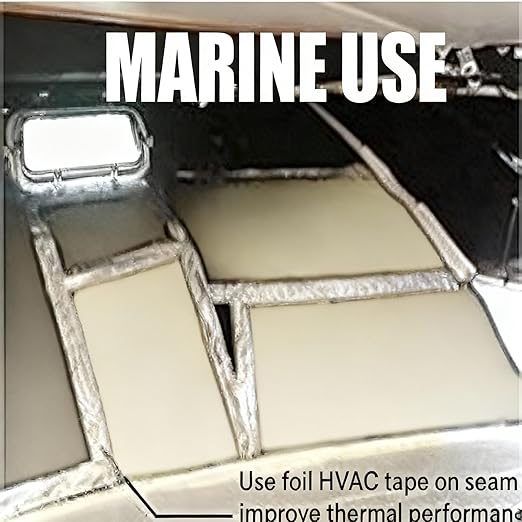 XCEL Marine Foam Roll with Self Adhesive – Beige, 60" x 8" x 1/2" Closed Cell Foam Rubber Water Resistant Padding Sheet – Home, Marine, Garage, Automotive, Crafts & Cosplay (Beige, 60" x 8" x 1/2")