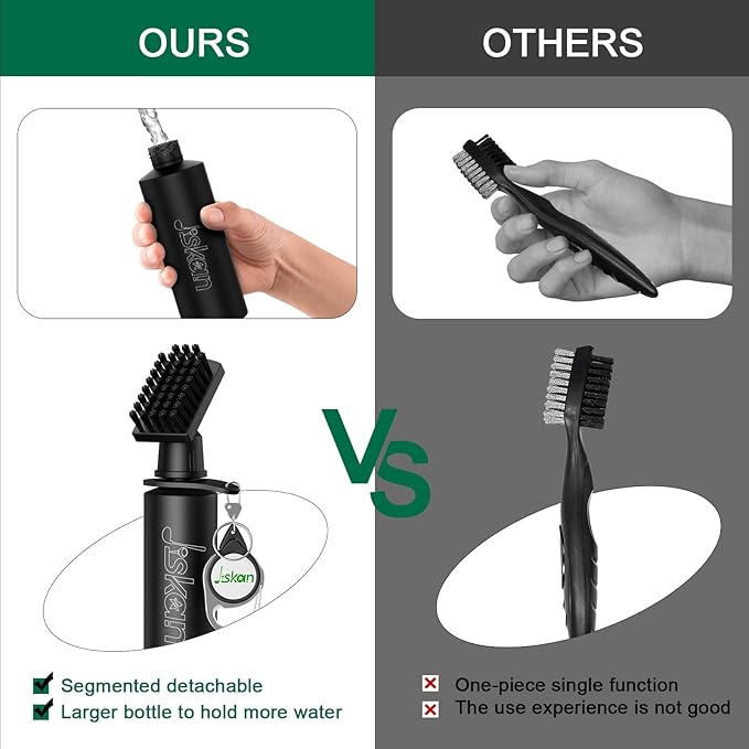 Pro Golf Club Cleaner Brush Golf Groove Sharpener Tool with Retainer Clip and Squeeze Water Bottle 7.5 Inches Holds 4 Ounces of Water, Essentials Golf Bag Accessories Best Golf Gifts for Men