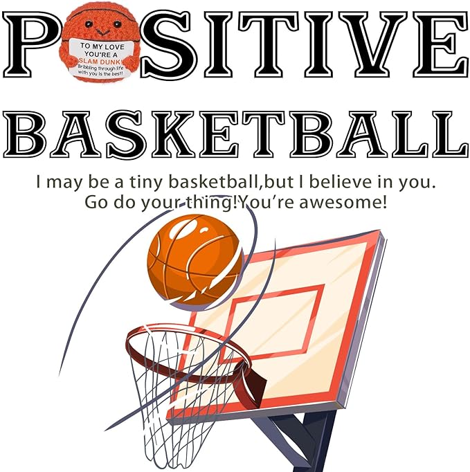 Handmade Crochet Basketball,Romantic Gift for Him or Her, Birthday Wedding Anniversary Present for Boyfriend Girlfriend Husband Wife, I Love You Love Gift for Couples Men Women