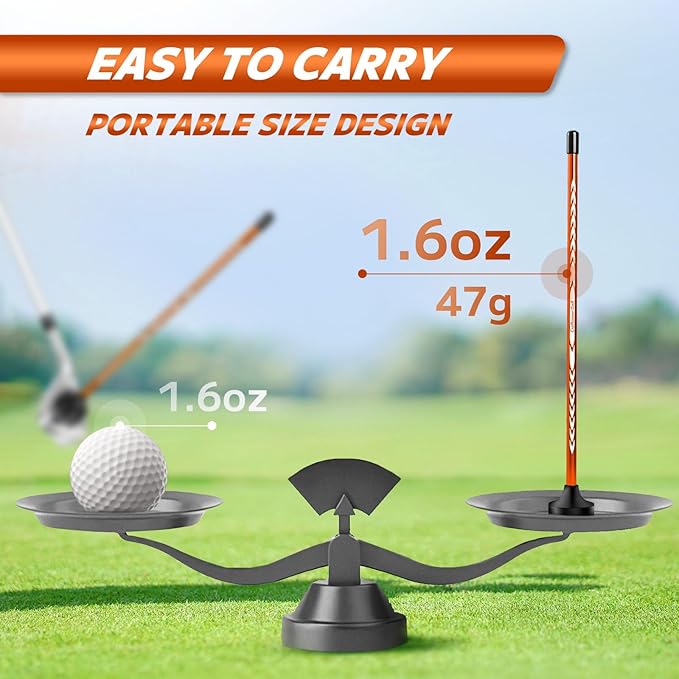 CRAFTSMAN GOLF Club Face Magnet Alignment Tool for Aiming, Golf Magnetic Alignment Sticks Rods for Golf Training Aid Face Pointer 10"