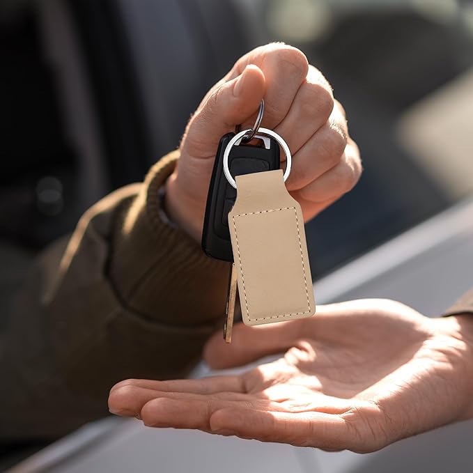 LaserGram Rectangle Keychain, Disc Golf, Personalized Engraving Included