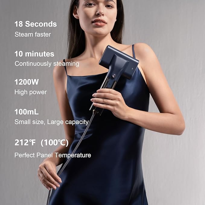 G10 Steamer for Clothes, Portable Iron and Travel Steamer, Handheld Garment Steamer, 0.9 lbs,1200W Mini Steam Iron for Travel and Home (Only for 120V) Violet