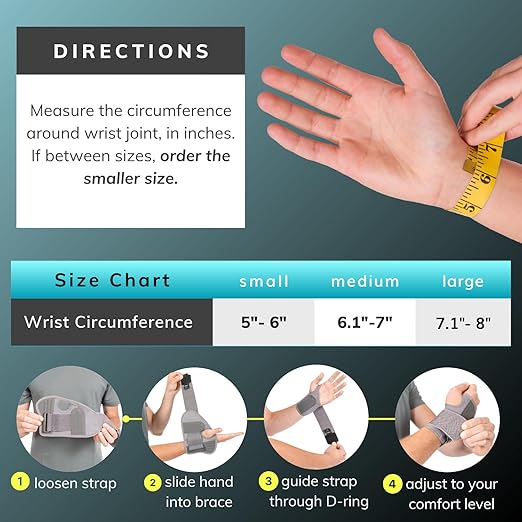 BraceAbility Wrist Support for Men and Women - Tennis and Pickleball Wrist Brace, Sports Injury Relief, Sprained Wrist Recovery, Tendonitis Support, Bowling, Volleyball, Golf - Left Hand (Large)