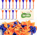 FINGER TEN Unbreakable Golf Tees Plastic 3 1/4 inch Value 50/100 Pack, Low Friction & Low Ball Spin Long Tees to Improve Distance & Accuracy, Durable Tees with Assorted Colors to Practice