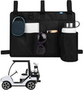Xxerciz Golf Cart Rear Seat Organizer, Lightweight Folding Storage Bag Portable Golf Cart Accessories with Adjustable Strap for EZGO Yamaha Club Car, Wheelchair and Walker