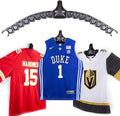 JerseyGenius Adjustable Jersey Display | Shapes to Fit Any Sports Jersey | Jersey Hanger for Wall Display | Sports Display (Single)
