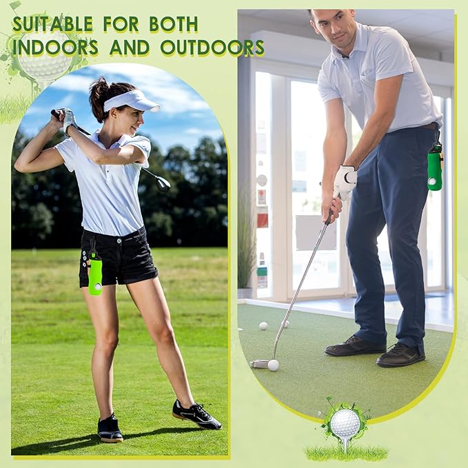 WILLBOND 24 Pcs Golf Ball Carry Bag Tee Holder for Neoprene Pouch Portable with Hook Accessories for Men Women