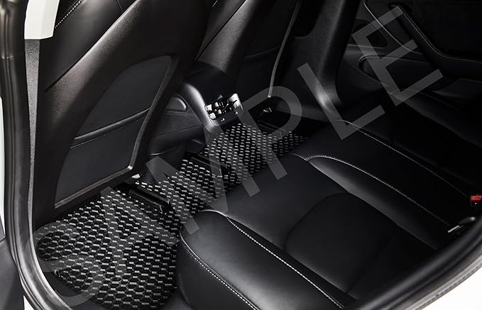 TOUGHPRO Floor Mats Accessories 1st + 2nd + 3rd Row for GMC Acadia (2nd Row Bucket) All Weather Heavy Duty (Made in USA) Black Rubber 2017 2018 2019 2020 2021 2022 2023