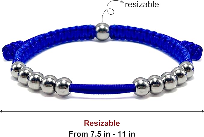 LAMIBEE Golf Stainless Steel 10 Beads Score Counter Bracelet, Golf Stroke Count Bracelet, Resizable and Easy to Adjust Golf Round Scoring Tracker, Durable and Stylish Golf Accessory