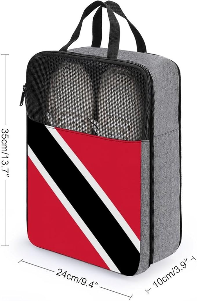 Portable Travel Shoe Packing Bag for Gym Dust-Proof Storage Shoe Travel Bag Trinidad And Tobago Flag Reusable Sneaker Bags