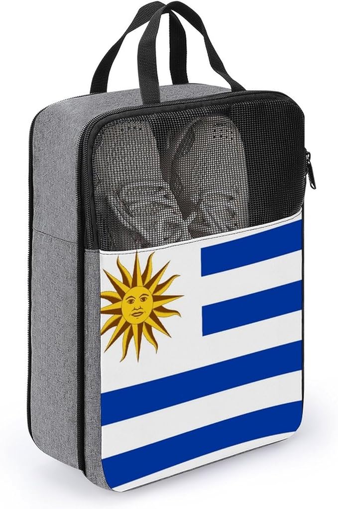 Reusable Portable Sneaker Bags Travel Shoe Bags for Storage and Packing Shoes Storage Pouch (Uruguay Flag)