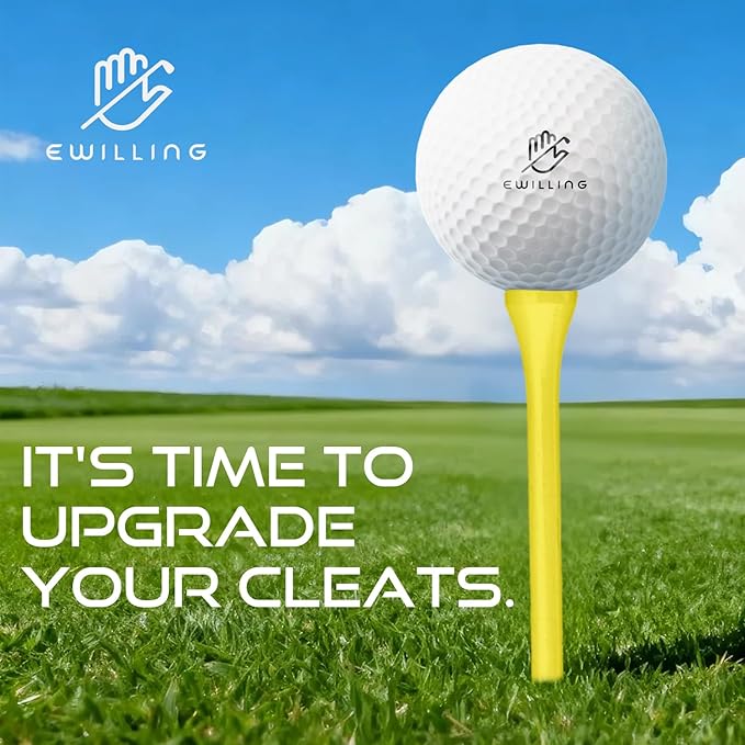 Golf Tees Multiple Colors Mixed Size Package, 100pcs Professional Bamboo/Wood Golf Tees, Size 3-1/4", 2-3/4" & 1-1/2" Reduce Friction and Resistance