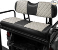 NOKINS Golf Cart Seat Covers Fit Club Car Precedent/DS/EZGO RXV/TXT/Yamaha Drive Aftermarket Standard Rear Seat Cushion, No Stapler, Multiple Colors&Breathable (Oyster Gray&Black)