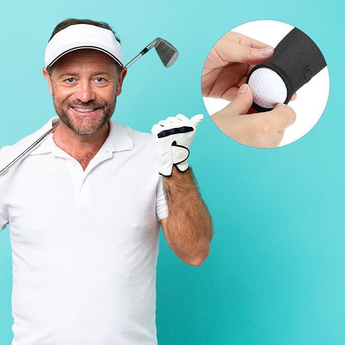 PATIKIL Golf Ball Carry Bag, Golf Tee Holder Pouch Portable Neoprene Golf Ball Holder with Clip for Men and Women Storage Gifts