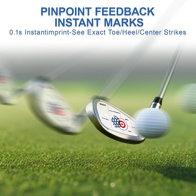 Golf Impact Tape - High-Resolution Strike Stickers for Irons, Woods, Fairway & Putter | Sweet Spot Trainer | Impact Labels for Swing Training| Non-Residue | Left & Right Hand Compatible | Up to 400Pcs