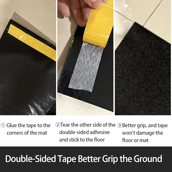 Large Rubber Mat 6.6x8.5 Feet Oil Absorbent Garage Mat for Under Car Waterproof Backing Layer Golf Cart Mat Protects Floor from Spills, Drips, Splashes and Stains Oil Drip Pan