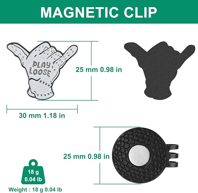Golf Ball Marker Hat Clip, Golf Accessories for Men, Golf Ball Stamp, Funny Golf Gifts, Golf Gadgets