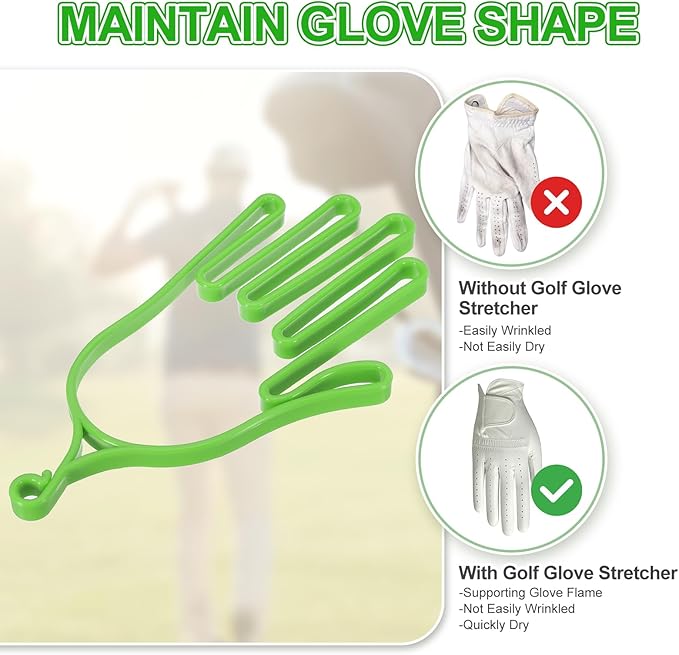 PATIKIL Golf Gloves Stretcher,Plastic Keeper Support Rack Holder Dryer Hanger Frame with Hanging Hooks