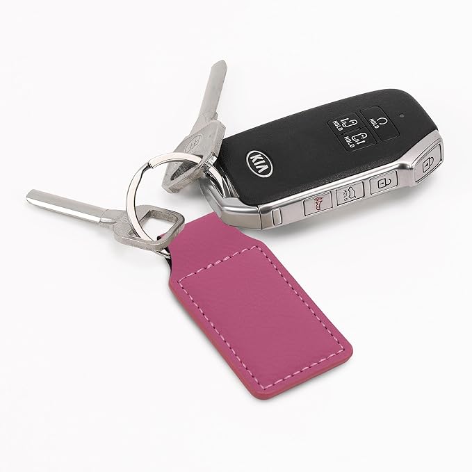 LaserGram Rectangle Keychain, Coat of Arms Germany, Personalized Engraving Included (Pink)