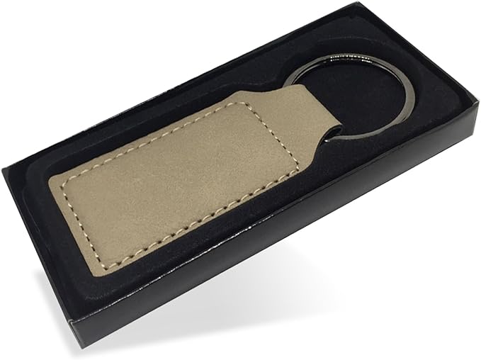LaserGram Rectangle Keychain, Disc Golf, Personalized Engraving Included