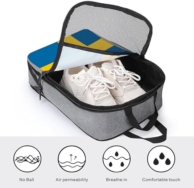 Reusable Portable Shoe Bag Sweden Flag Travel Shoe Bags for Storage and Packing Dust-Proof Sneaker Bag